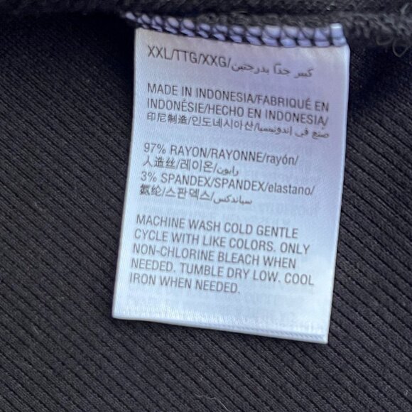 INC Womens Black Chevron Contrast Trim Pullover Tunic Sweater Top XXL BHFO 1313 - Picture 9 of 16